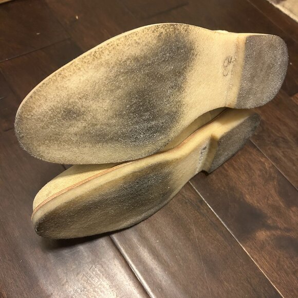 New Republic Suede Chelsea Boots Tan Size 10 - Picture 4 of 5